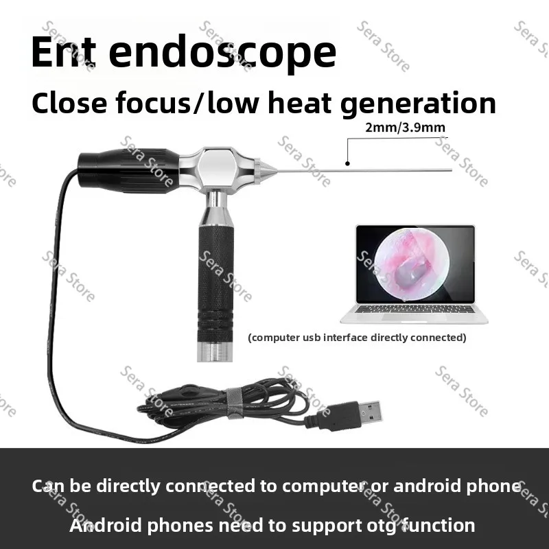 2mm ENT Glasses Pet Rabbit Visual Open-Ear Close-Focus Camera No Heat, No Hard Tubes, Waterproof