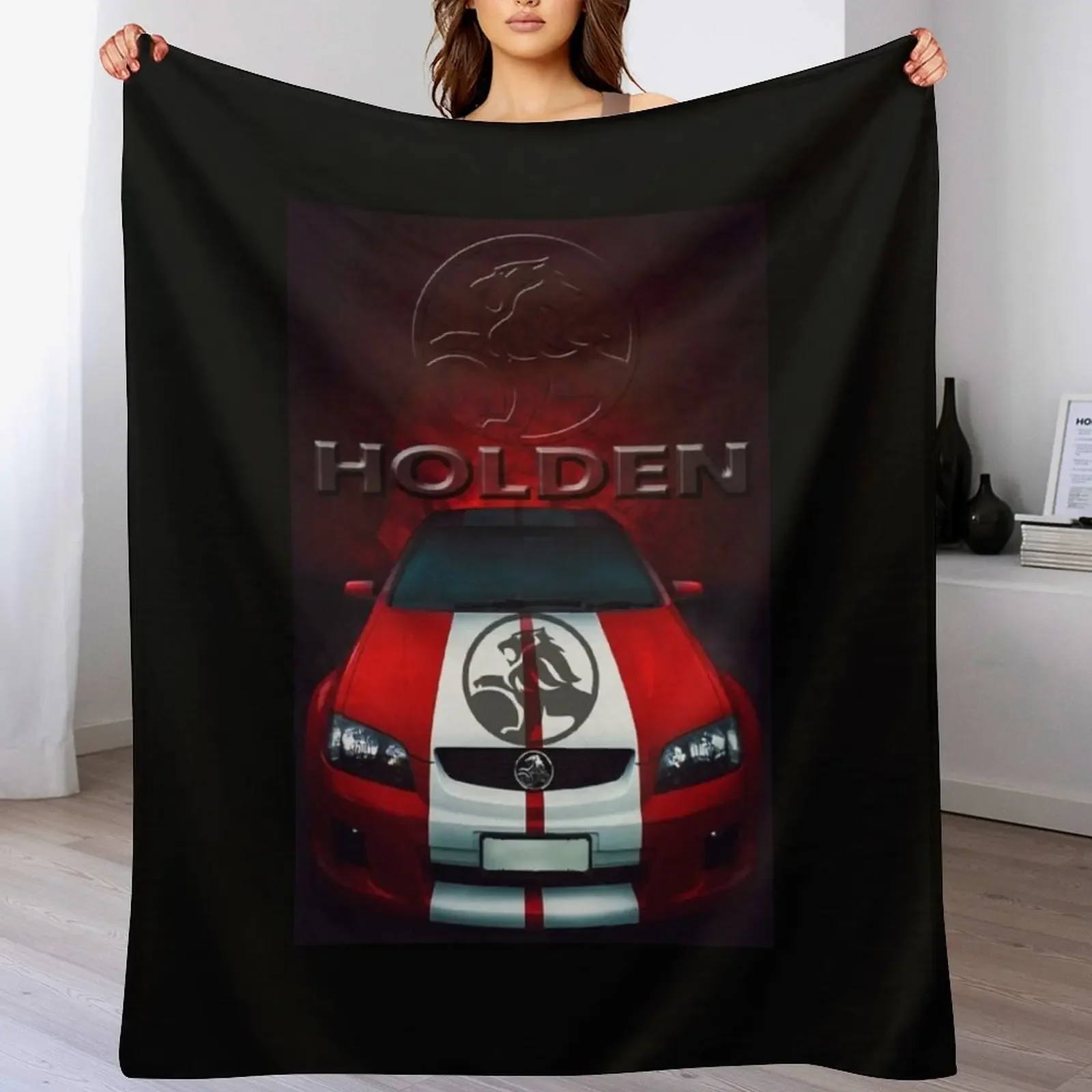 Holden HSV Throw Blanket Weighted Travel Flannel Fabric Blankets