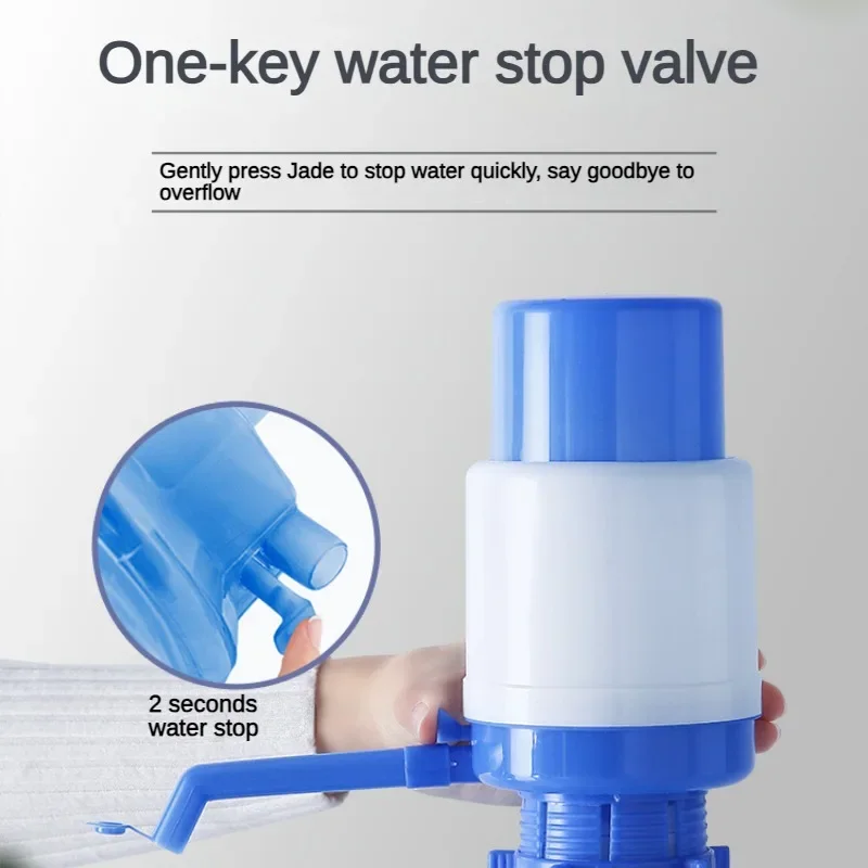 Water Bottles Pump Manual Hand Pressure Drinking Fountain Pressure Pump Water Press Pump with An Extra Food Grade