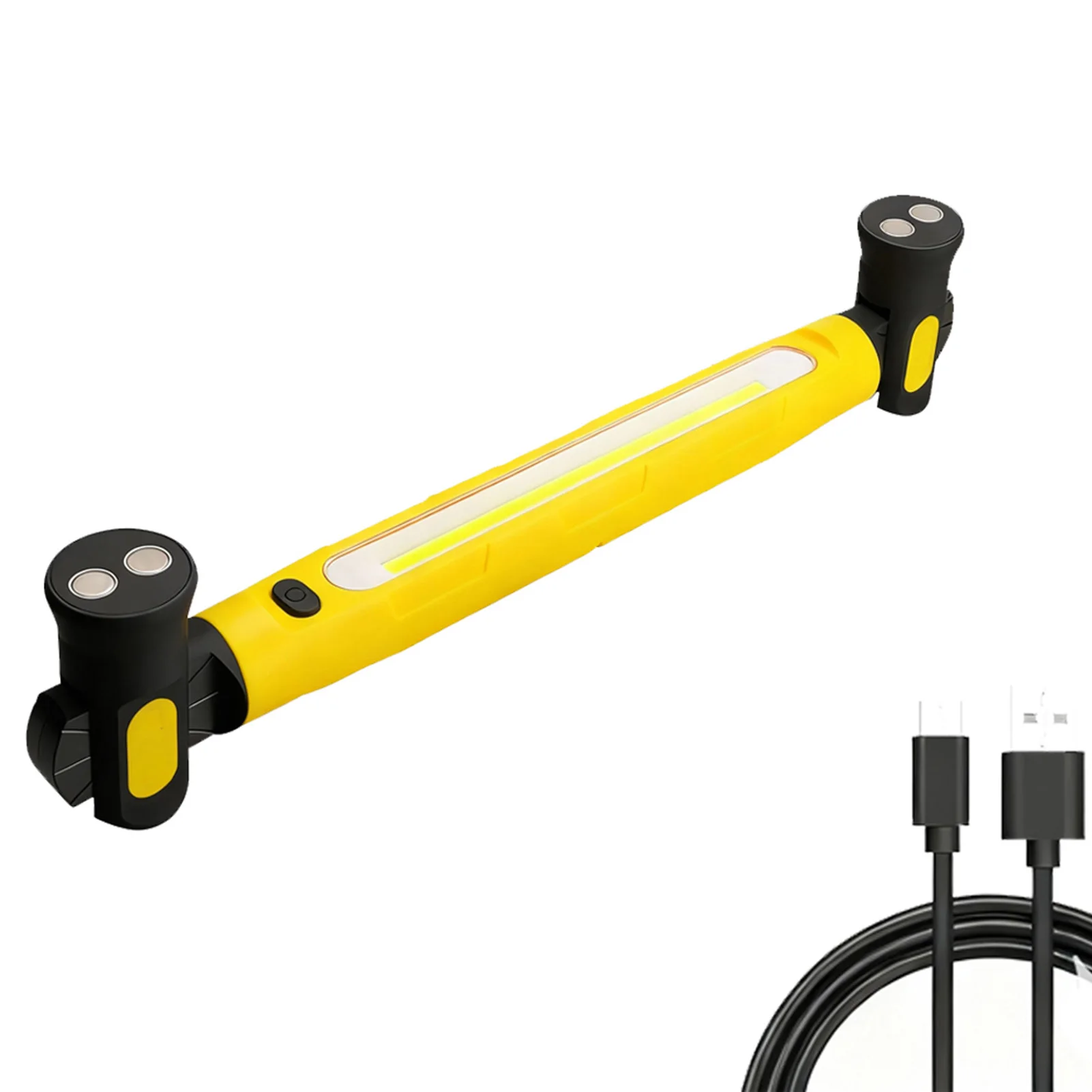 

Rechargeable LED Work Light For Car Repair Bright Magnetic Underhood Mechanic Light With Hooks