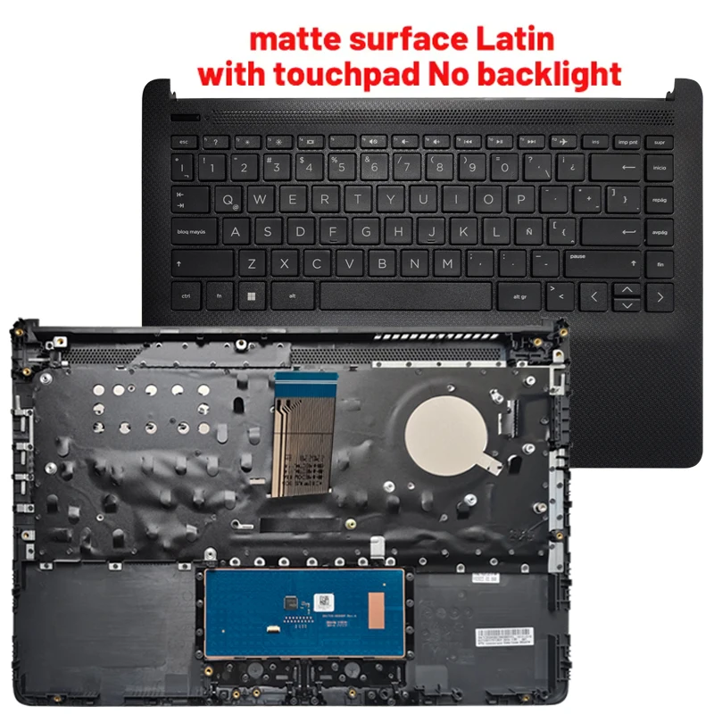 NEW for HP Pavilion 14-CF 14-DF 14-DK 14S-DK 14S-CF 240 G8 US/Spanish/Latin laptop Keyboard palmrest upper - Image 4