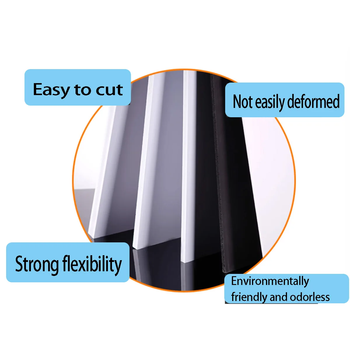 Thickness 3/5/8/10/12/15mm PVC Foam Board  Size 100x100mm/200x200mm/200x300mm/300x400mm Plastic Expansion Sheets Craft Model