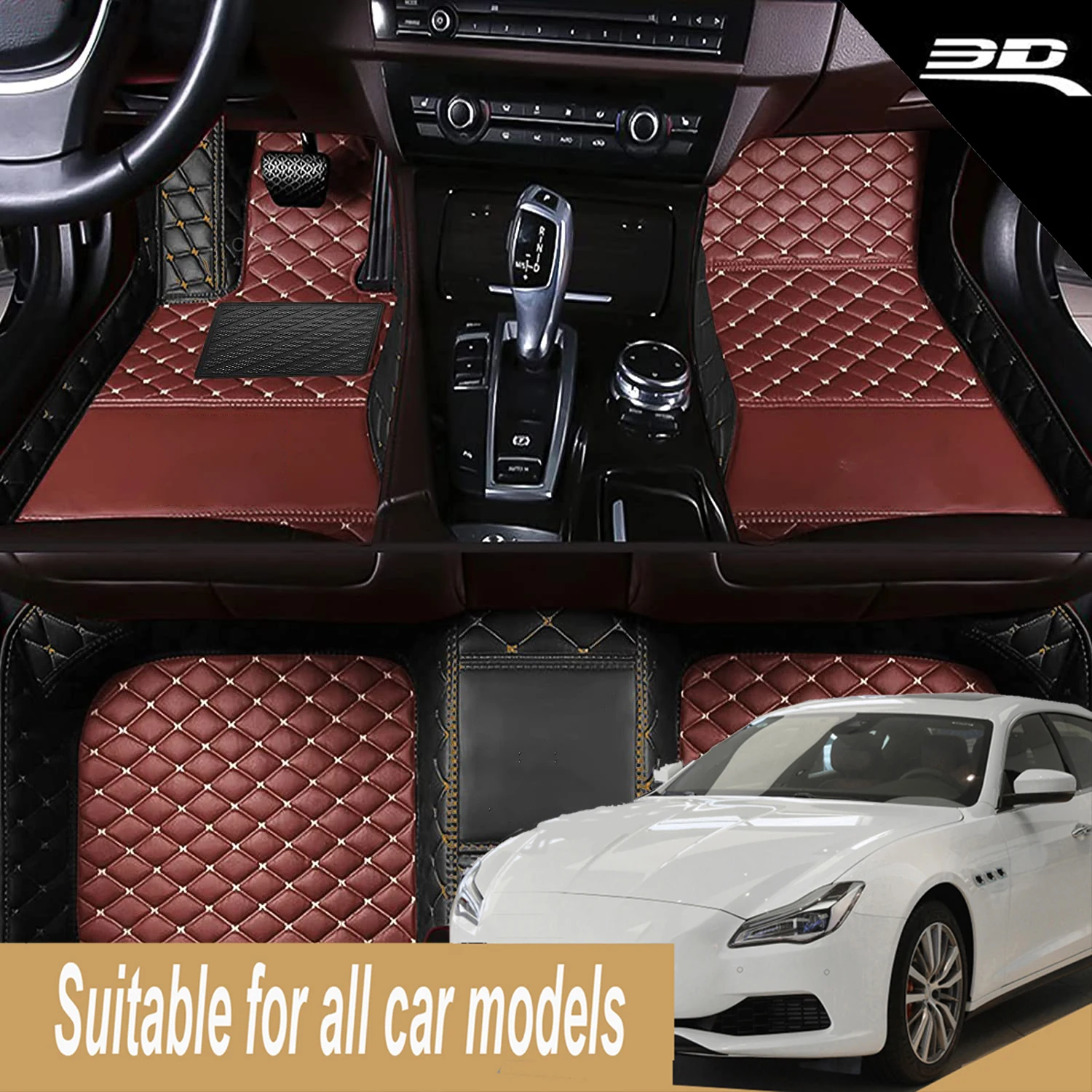 

For Toyota RAV4 2005-2025 Years Auto Carpets PU-leather Custom Car Floor Mats waterproof Foot Coche Accessorie liners