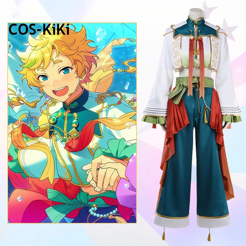 COS-KiKi Ensemble Stars Switch Sora Harukawa/Natsume Sakasaki/Tsumugi Aoba Slide Projector Clothing Game Suit Cosplay Costume