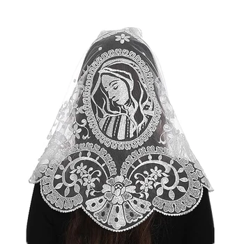 Neues Design spanischen Stil Spitze Mantilla Frauen Kopf bedeckung katholischen Schleier für Frauen