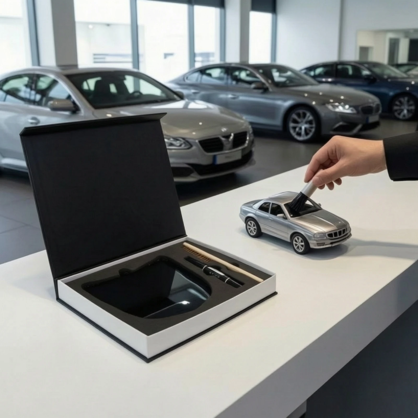Paint Protection Film Demonstration Box Presentation-style Demo Case with Foam Insert for Training and Sales