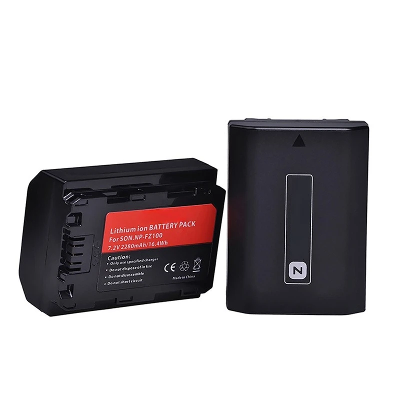 Bateria NP-FZ100 2280mAh para Sony A7III A7IV A7C A1 A7SIII A7RIII A7RIV Câmera Recarregável Li-ion Substituição