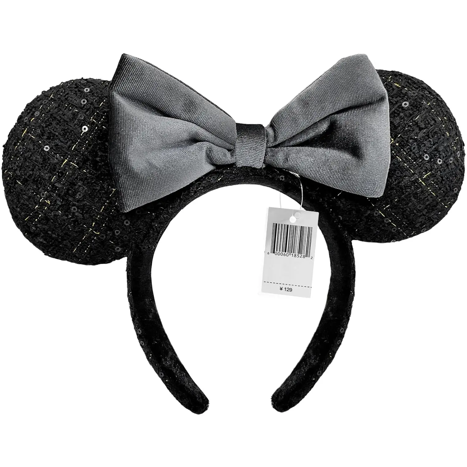 

Mickey Mouse Ear Headband Black Bow Hairbands Hair Accessories Glitter Party Christmas Birthday Cosplay Costume for Girls Women