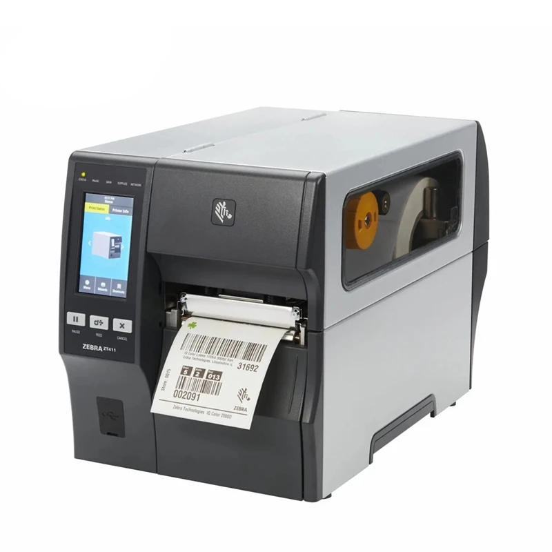 High Performance Original Zebra ZT411 203dpi 300dpi 600dpi Industrial Thermal Transfer Label Printer