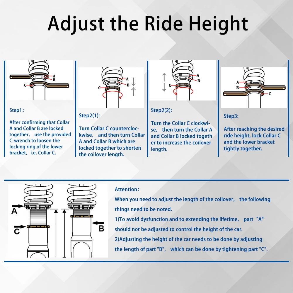 Kit de suspensión Coilovers de altura ajustable, puntales, amortiguador de resorte helicoidal, Kit de descenso para Honda Civic EGR-1101 2006-2011