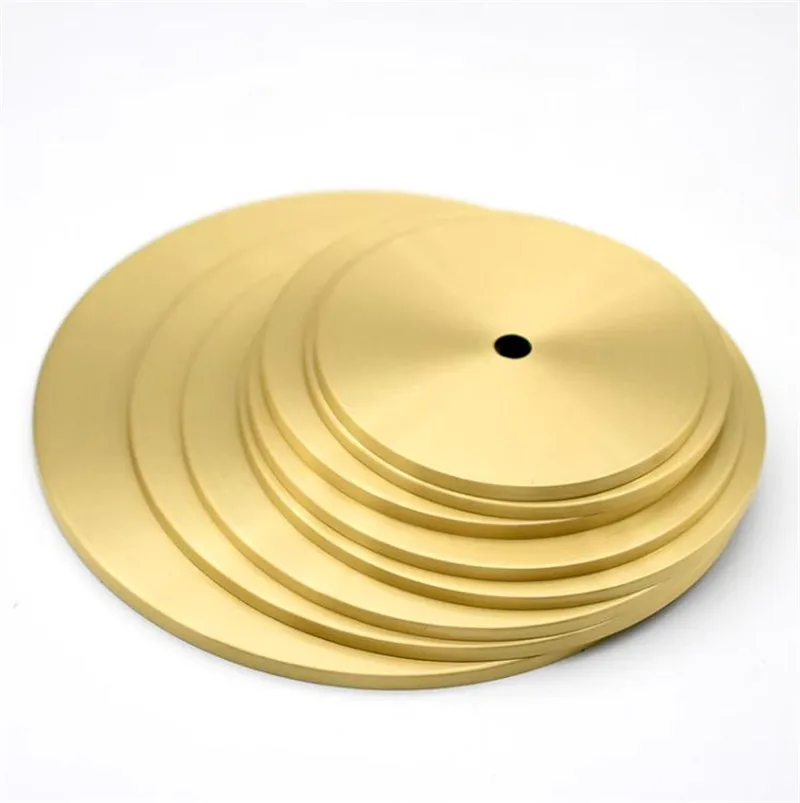 M10 hole Brass Folded Round Cap Glass Ceramic Mouth Cap Hollow Tube Sealing Round Sheet Lighting Accessories DIY Lampshade Cover