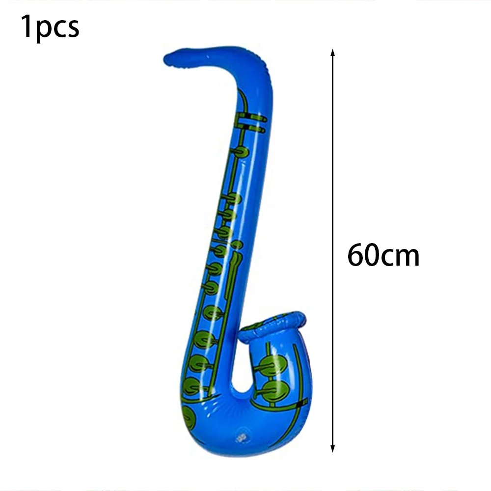 Inflatable Saxophone Balloons children 80s 90s Music Themed Kids Birthday Party Decorations Rock and Roll Party Themed Supplies