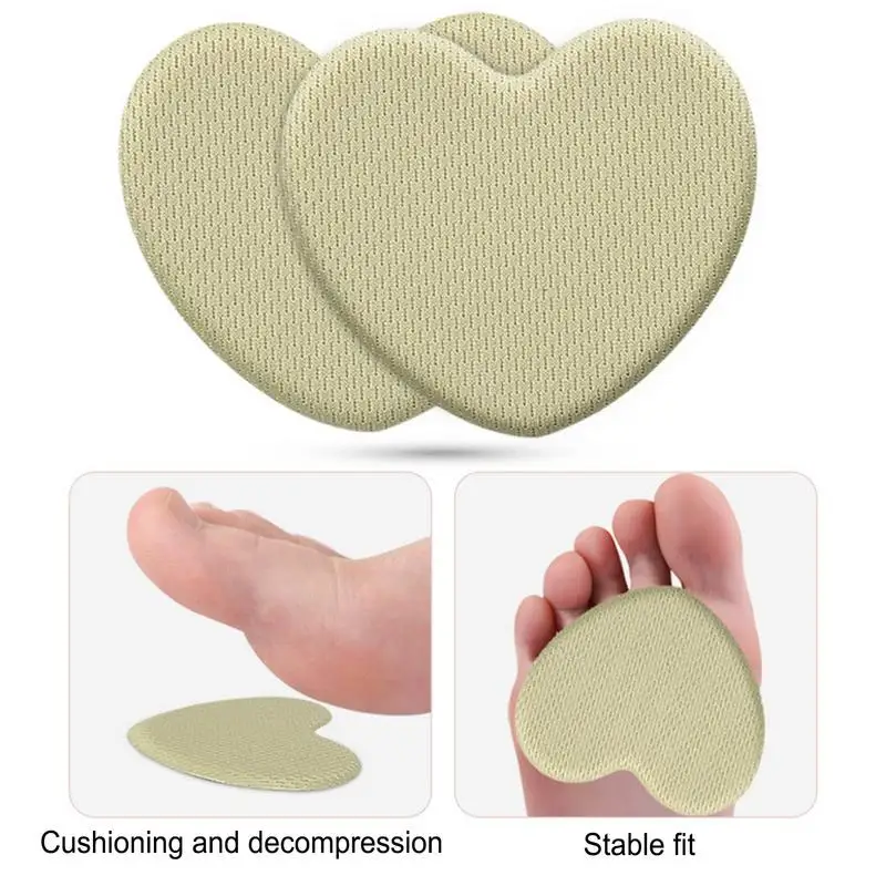 Forefoot Pads Heart Shape Foot Forefoot Cushion Soft Sweat Absorbing Forefoot Cushion Forefoot Sweat Cushion For Runners Women