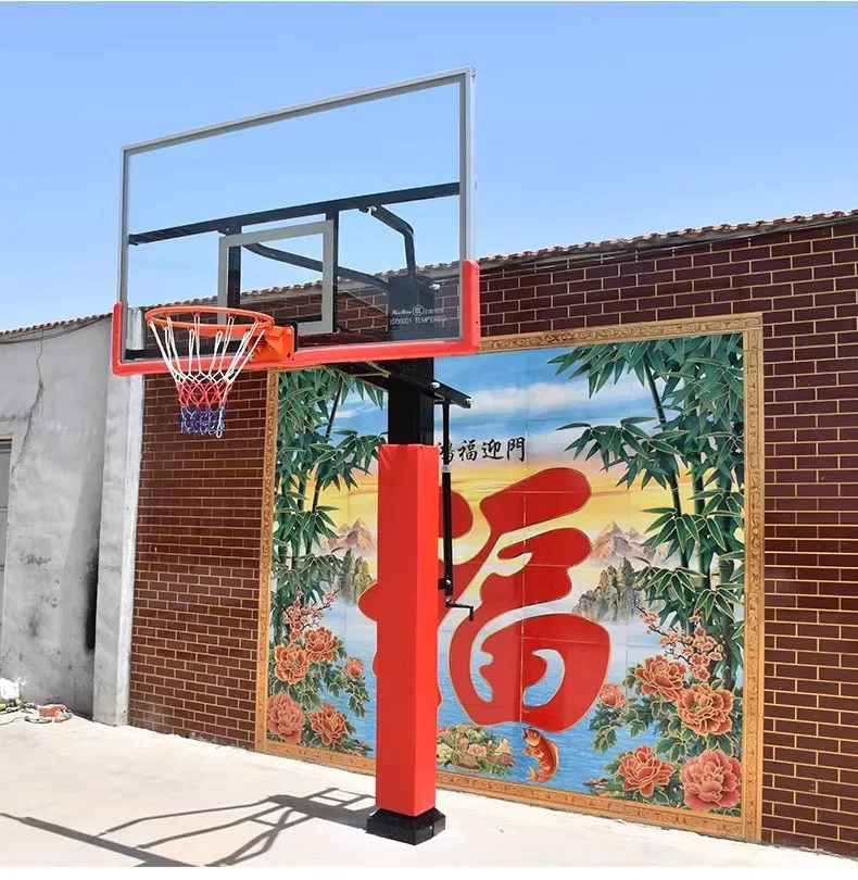 Custom Order Inground Basketball Hoop in Ground Basketball Hoop Breakaway Rim 72 Inch Backboard