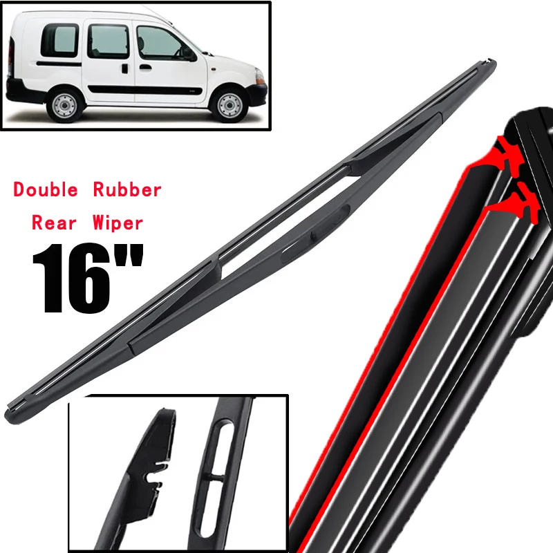 

Car Wiper 16" Rear Wiper Blade For Renault Kangoo I 1997 - 2007 ONE DOOR Windshield Windscreen Tailgate Window Rain Brush