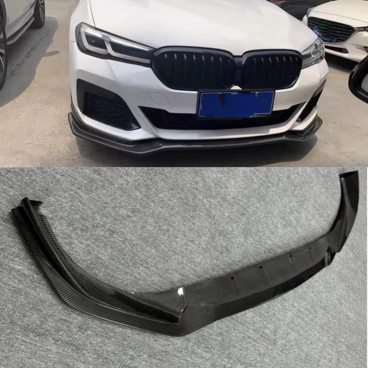 

Carbon Fiber Front Lip for BMW 5 Series G30 G38 530li 21-23 modified Front Shovel Surround body kit Car Accessories
