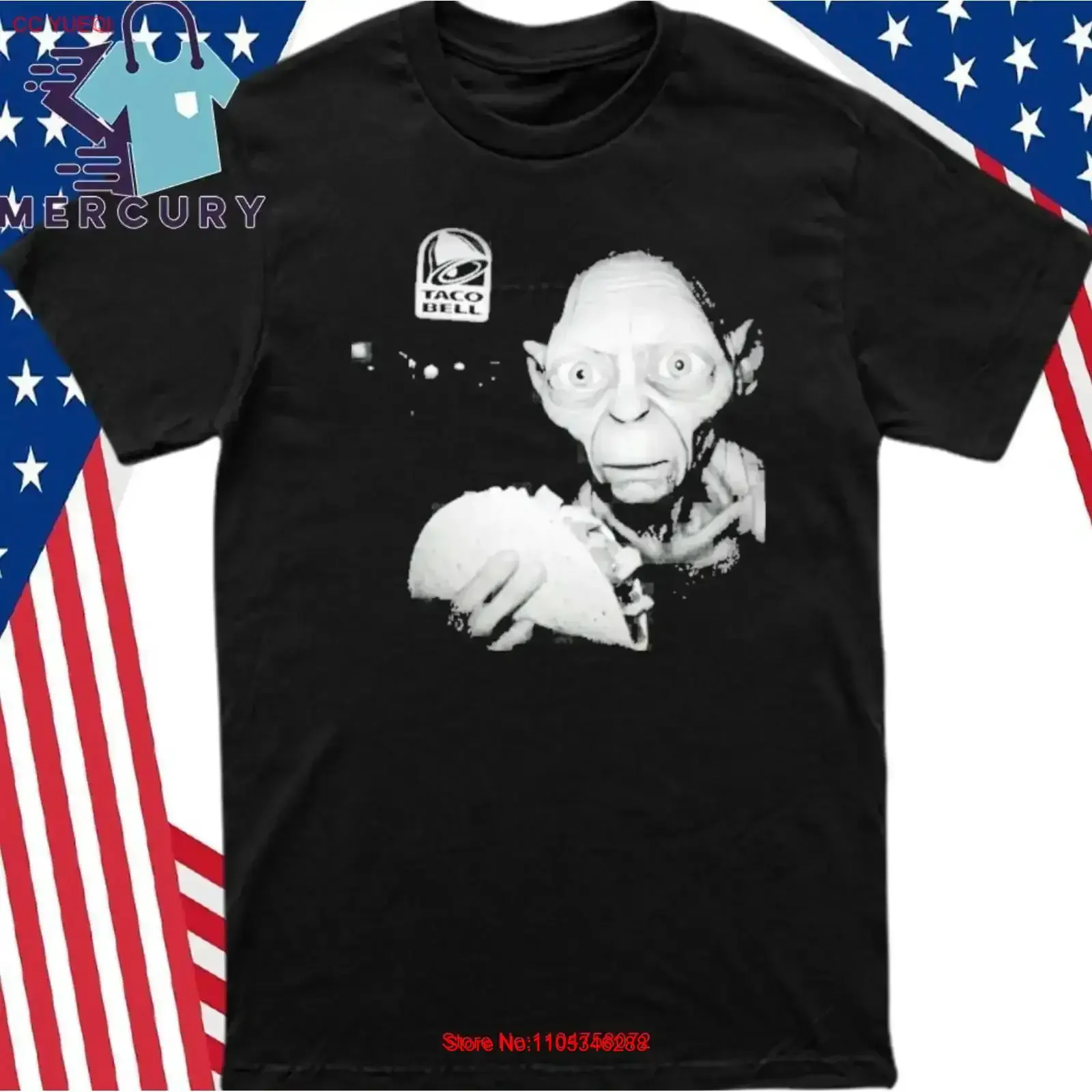 Футболка Taco Bell Is The Gollum Of Restaurants T Shirt Lot Ring, винтажная, с эффектом потертости, универсальная, модная, удобная, повседневная, винтажная.