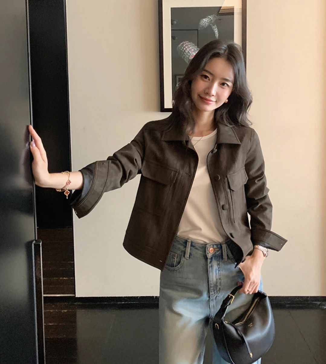 Jaquetas bomber das mulheres jaqueta dentro dos bolsos outono chiffon franjas flor floral feminino bonito adorável doce feminino jovem ins