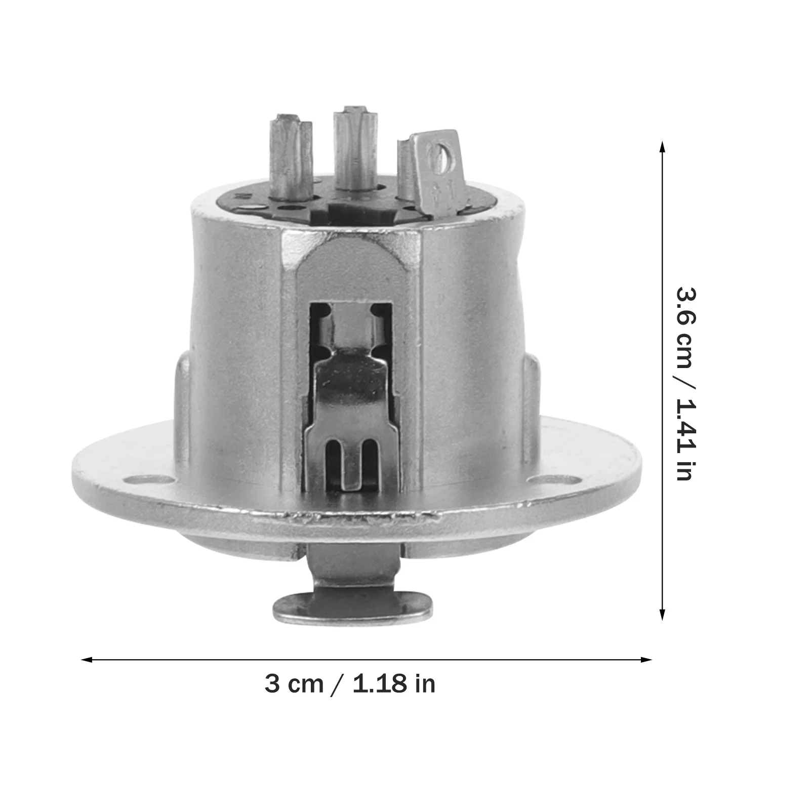 

2Pcs Microphone Socket Female 3 Pin Panel Mount Zinc Alloy Audio Jack Connector for Patch Bay Snake Cable Microphone Socket