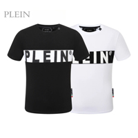 Plein Wild mens mode à manches courtes top été gothique PUNK Party t - shirt Casual style unisexe respirant sport t - shirt