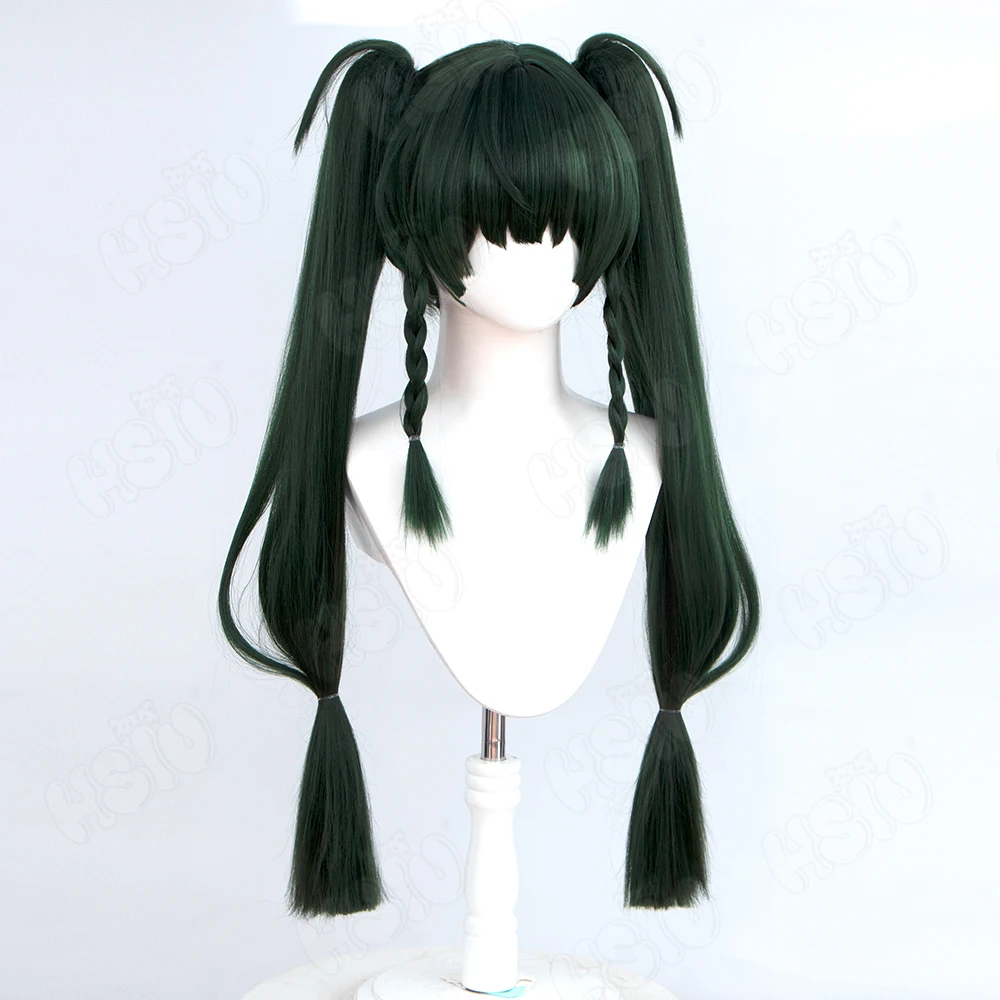 Game Zenless Zone Zero Qingyi cosplay Wig Qingyi Cosplay Wig dark green Long hair Game cosplay Wig anime cosplay Wig