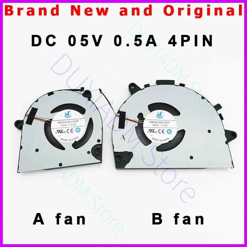 

New Laptop CPU/GPU Cooling Fan Cooler For Xiaomi MI Redmibook pro 15 2022 RMA2204-BD BI AD AG BN7507S5H-003P BN9507S5H-000P