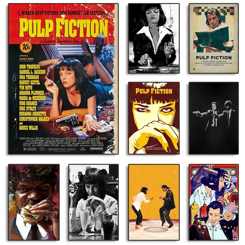 famoso-diretor-e-produtor-tarantino-films-pulp-fiction-movie-posters-pintura-em-tela-arte-de-parede-imagem-classica-para-sala-dezembro