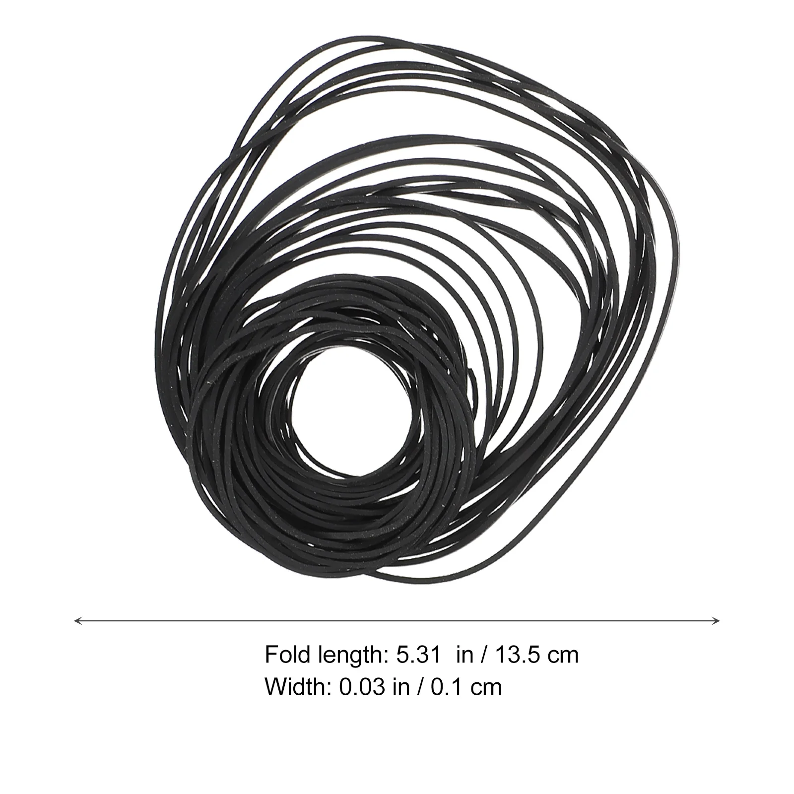 2pcs Square Cassette Tape Machine Belt 40-130Mm Premium Rubber Recorder Repair Belt For Cassette Player Maintenance Durable