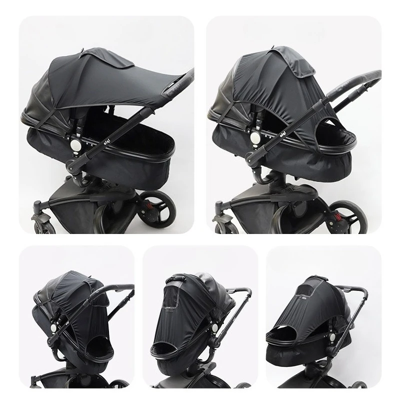 Universal Stroller Canopy Cover Sun Rain Shield for Reversible Prams Elevated Sun Shade Baby Protector Strollers Accessories