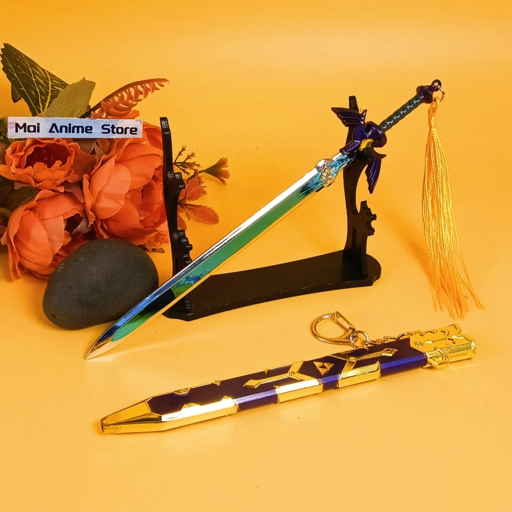 8.6 polegada zelda katana zelda sabre original anime cosplay prop ninja faca lâmina espada de metal real japonês katana unsharp brinquedo presente