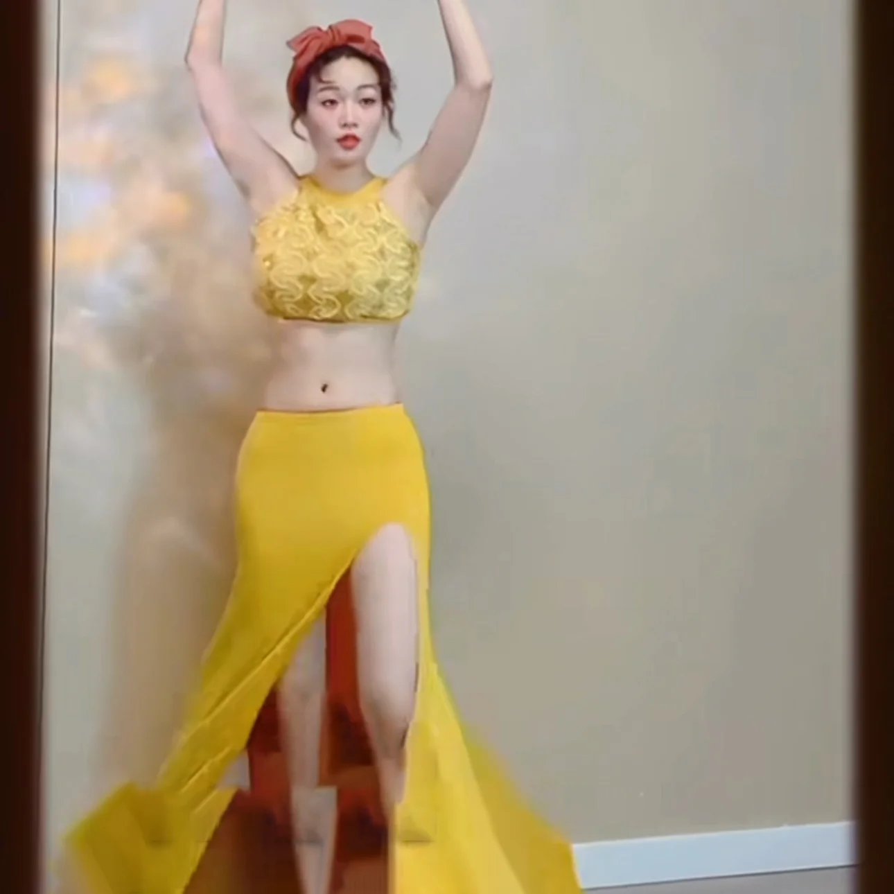 ベリーダンスパフォーマンス衣装大人女性のセクシーな気質練習服初心者ソフトで快適なトレーニングセット