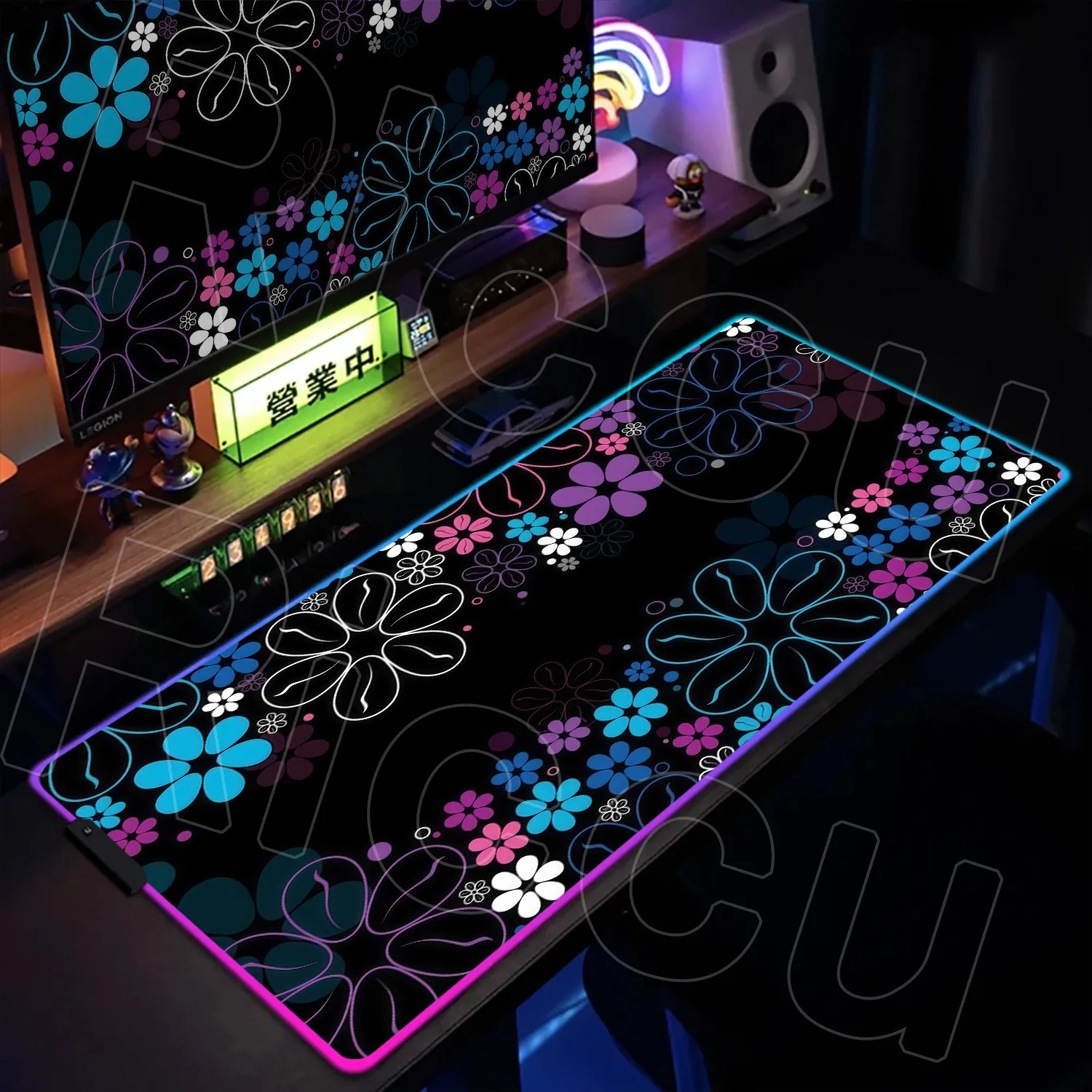 

RGB Japan Sakura cherry blossom Mouse Pad 400x900mm XXL Mousepads PC accessories Gamer Office Kawaii Desk Mat Keyboard LED Mats