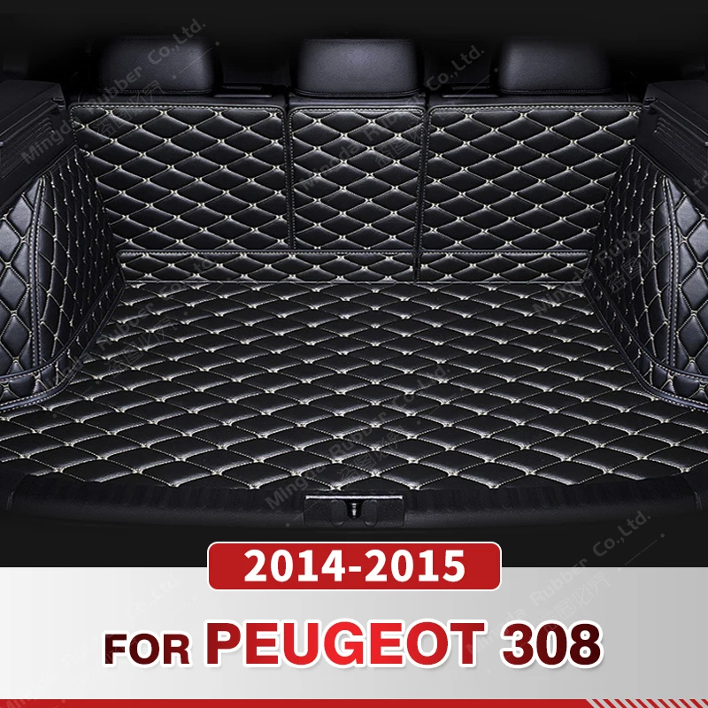 

Автомобильный коврик для багажника с полным покрытием для PEUGEOT 308, 2014, 2015, защита от грязи, коврик для багажника автомобиля, подкладка для груза, защитные аксессуары для интерьера