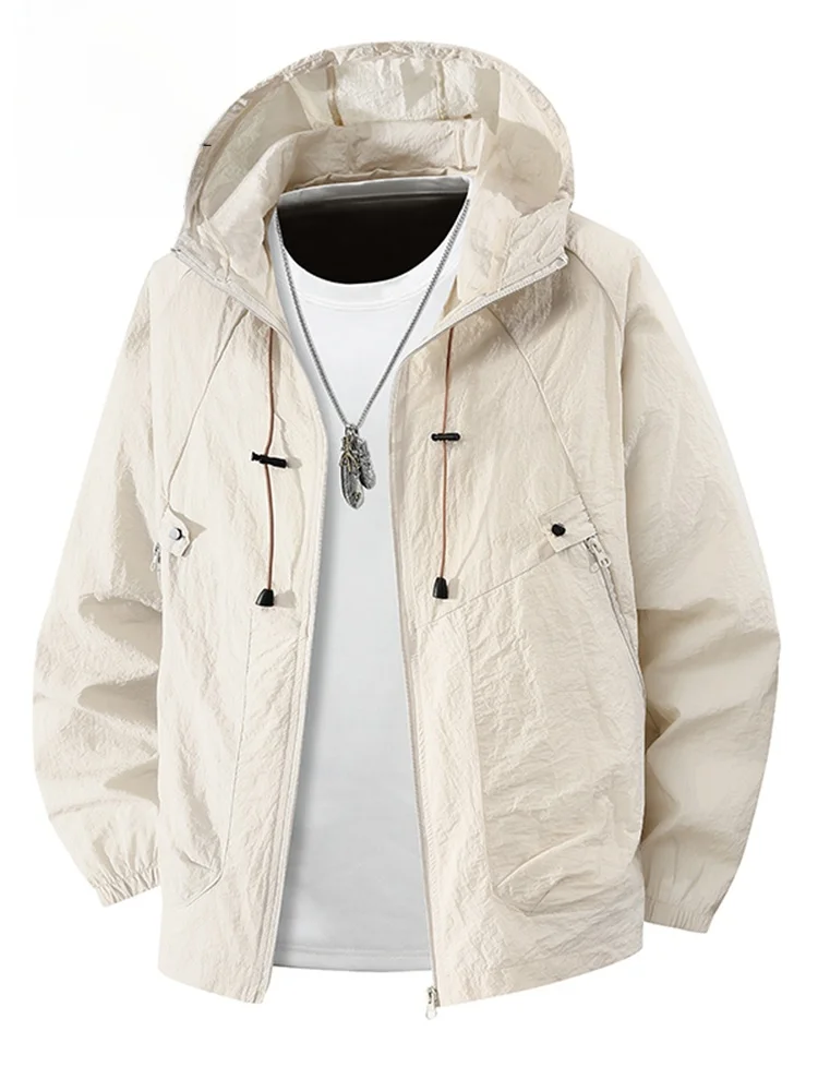 

Lightweight Breathable UV Protection Ice Silk Hooded Jaet for Men Summer New Sle Loose Fit TUCANO Zhumadian China