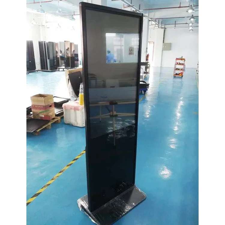 LCD touch screen 43 49 50 55 65 inch floor standing china media player custom digital signage display for advertising