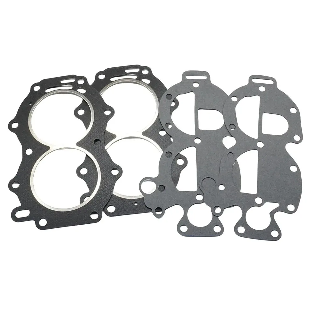 

765012 2 Sets of Head and Cover Gasket for Johnson Evinrude 18 20 25 25C 28 30 35 HP Outboard Motors 327674 18-3803 18-3899