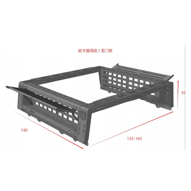 High Quality Heavy Duty Adjustable Steel Roll Bar Multipurpose Storage Bed Rack Universal Fit For 4x4 Pickup Truck Cargo Frame