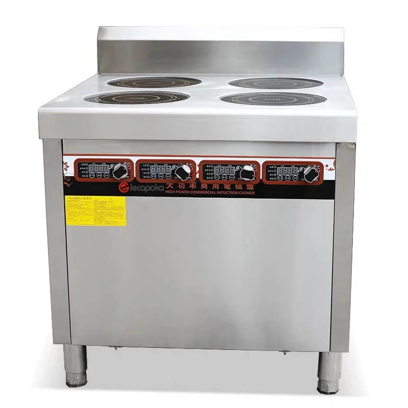 custom made 220v 3500w 4 burners stainless steel fast food professional commercial restaurant equipment kitchen equipment