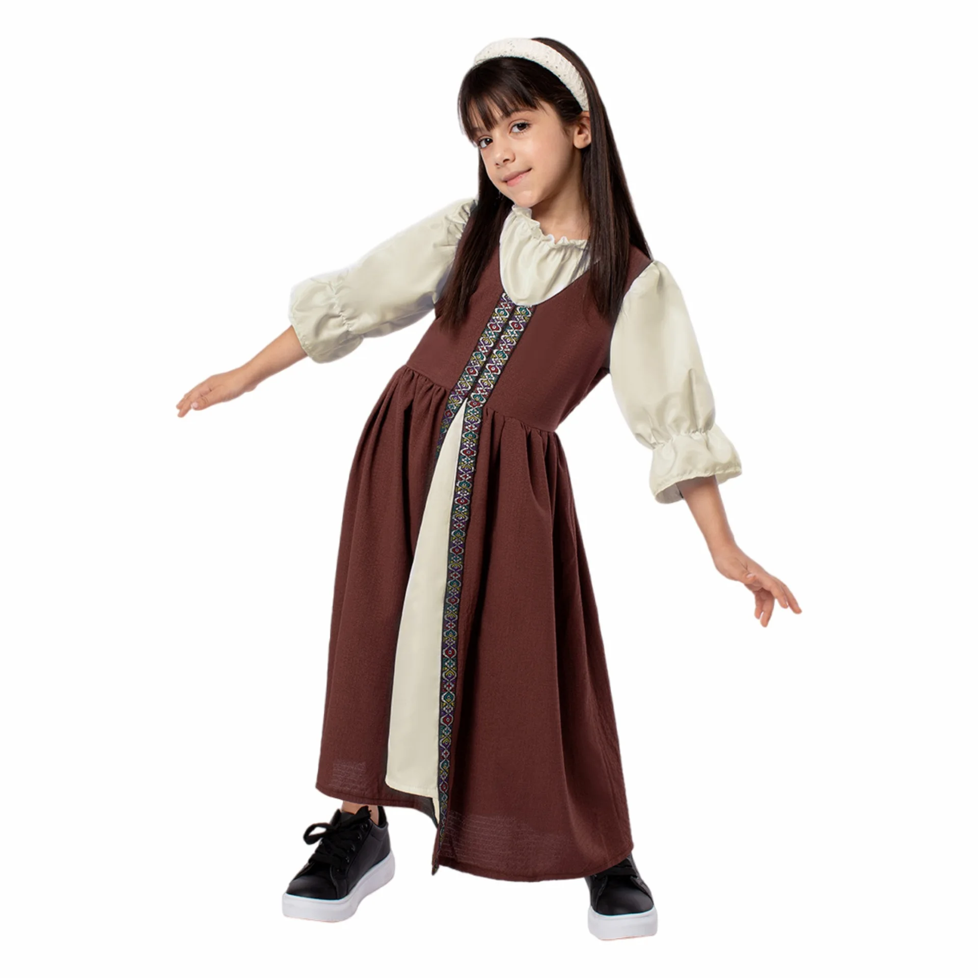 Kid Boys Medieval Court Knight Cosplay Costumes Children Renaissance Girl's Formal Dress Carnival Party Costume Clothes Set