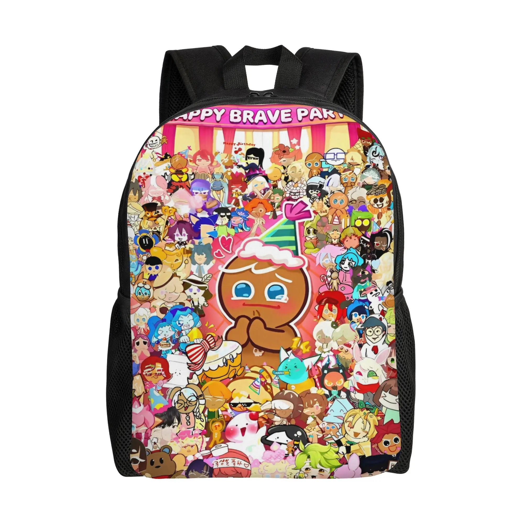 

Brave on X-Cookie Run Kingdom Backpack for Men Women Casual Student Hiking Travel Daypack College Shoulder Bag Gift