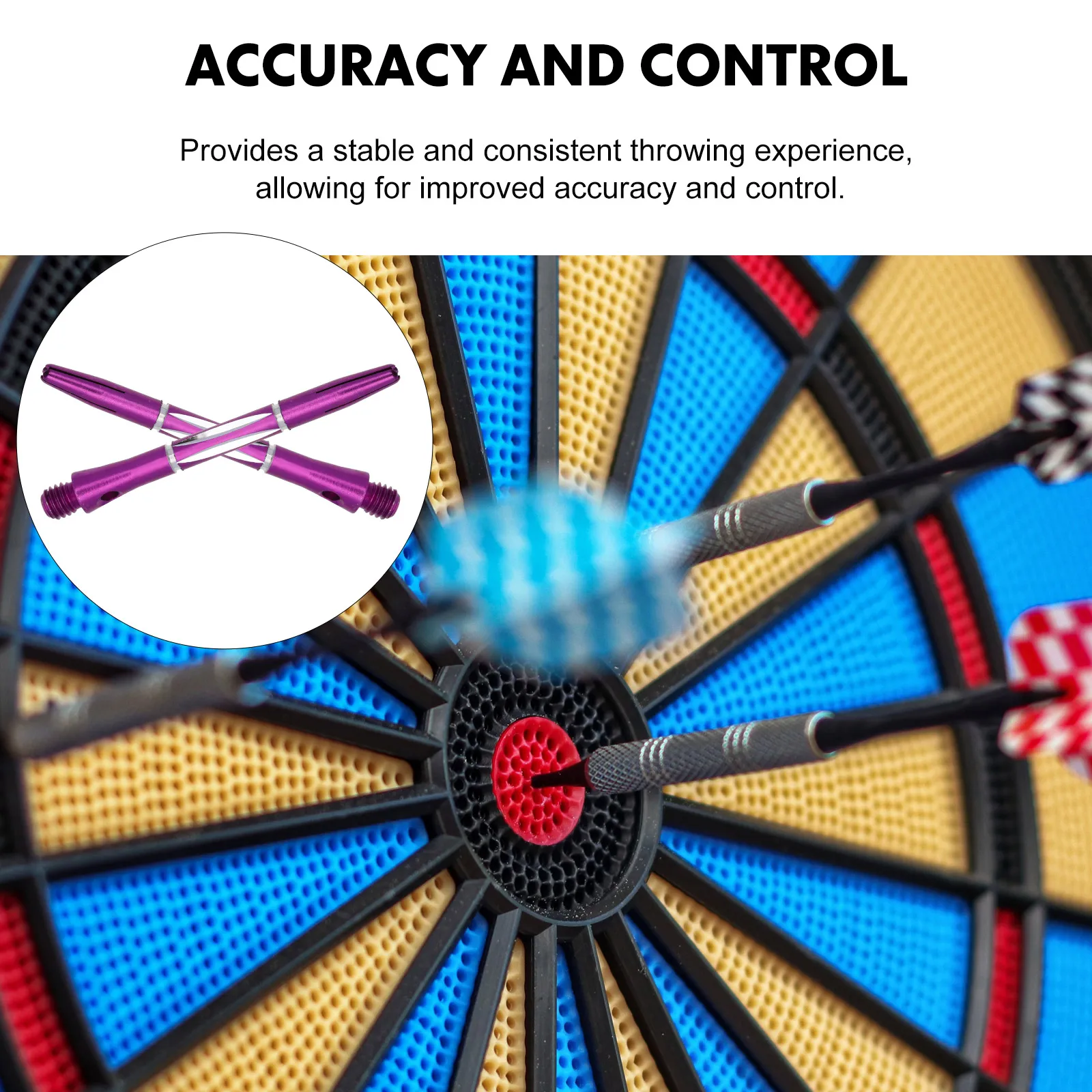 

6pcs Aluminum Alloy Dart Shafts Threaded Design Accessories Replacement Shaft Supplies Outdoor Game Plaything Throwing