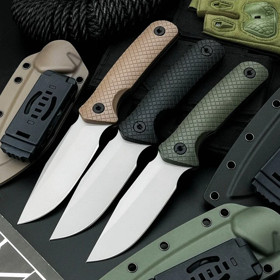 

Тактический нож из нержавеющей стали 004, лезвие 8Cr13Mov, нейлоновая ручка из волокна, тактический охотничий нож для самообороны, мужские подарки