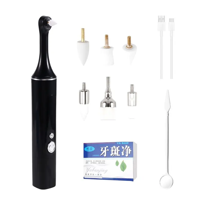 

【НОВИНКА A39M】 Электрический полировщик зубов, инструменты для чистки зубов с 6 насадками, 5 режимов скорости, 6 насадок, 5 режимов скорости