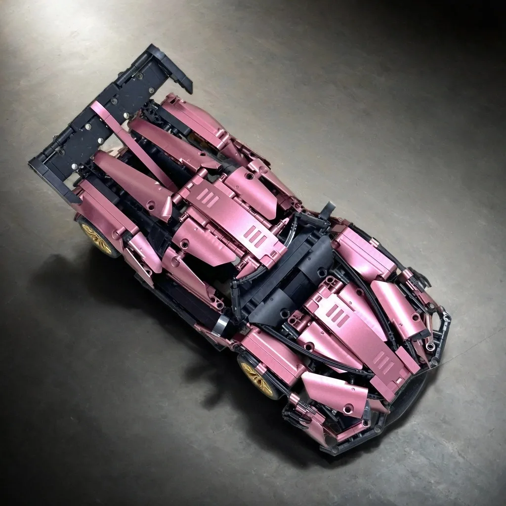 مجموعة بناء السيارات الرياضية Apello IE، مجموعة مكعبات بناء MOC بمقياس 1:8 ولعبة بناء، مجموعة سيارات سباق قابلة للجمع للبالغين