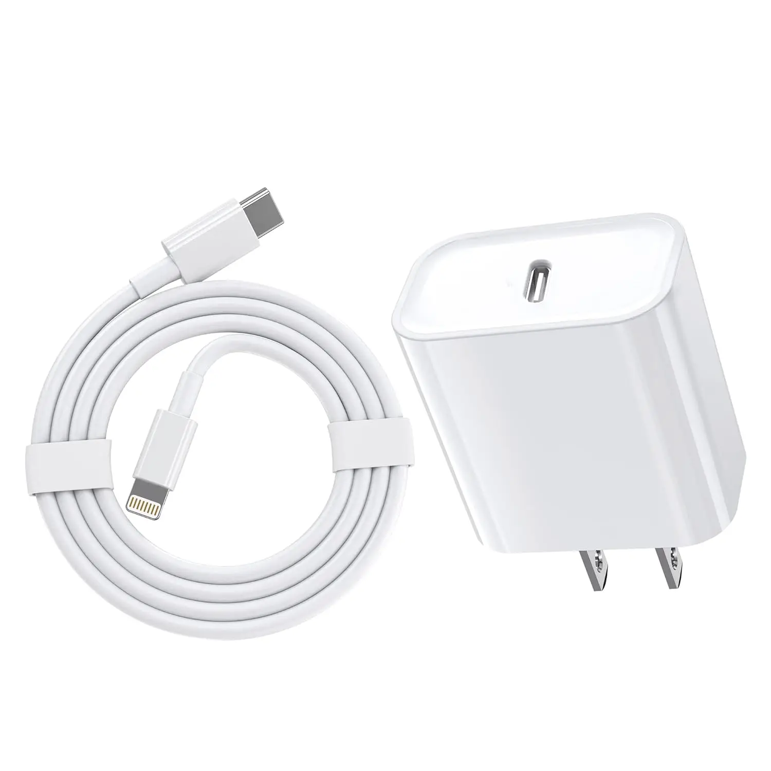 

20W USB C Fast Charger with Lightning Cable for iPhone 13 12 11 Pro Max Mini XR XS X