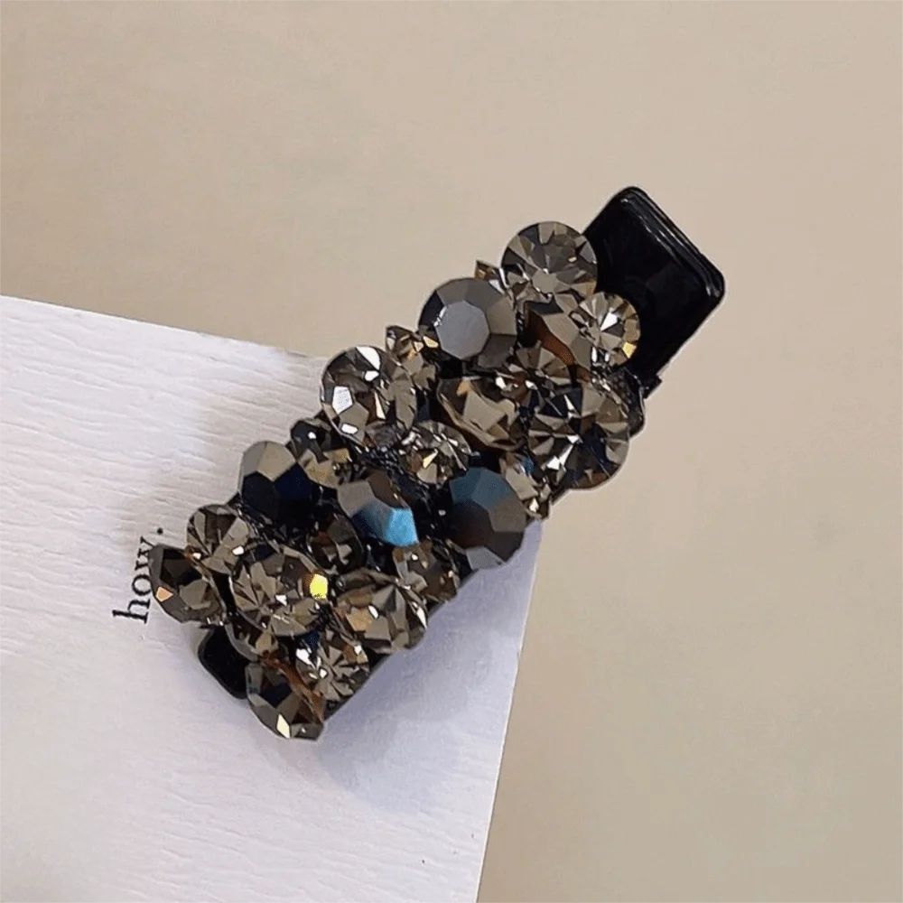 

1 шт., красочные заколки для волос со стразами, сверкающие кристаллы, элегантный дизайн, заколка для волос в виде утконоса, ацетатный материал