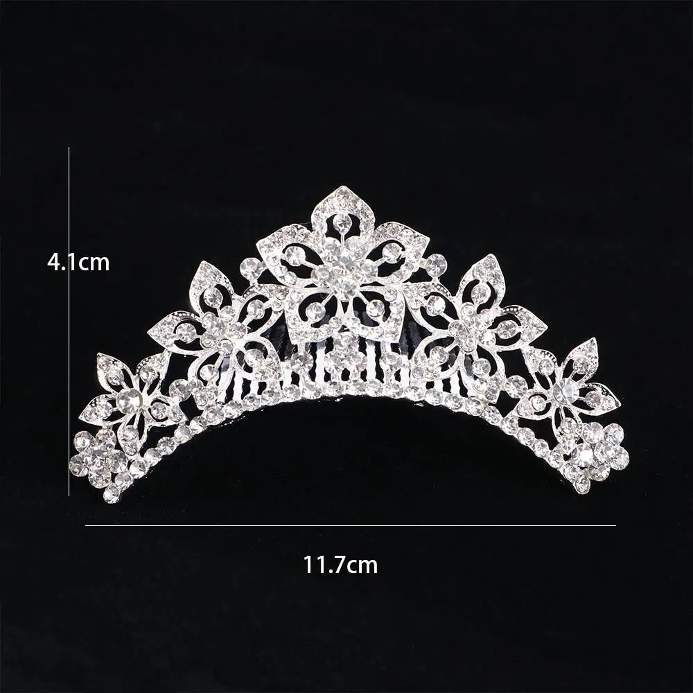 1Pc Sweet Stylish Hair Styling Accessories For Girls Children Shiny Party Headwear Chic Bridal Crown Wedding Jewelry Tiara