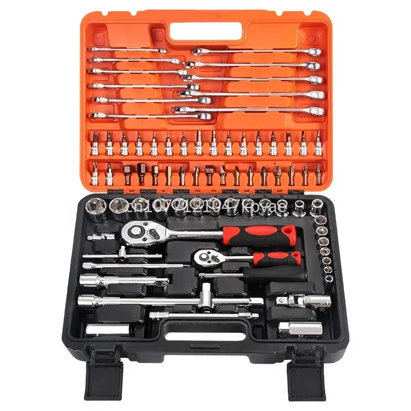 2022 srunv 78pcs socket wrench set plastic box and bit smart repair tool