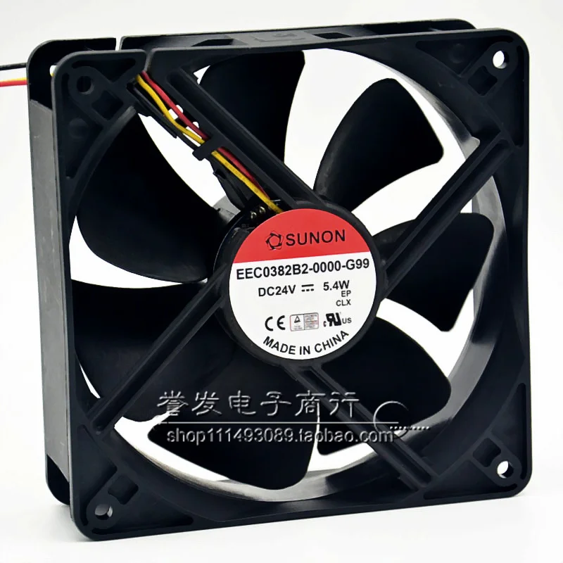 NOVO ORIGINAL EEC0382B2-0000-G99 24V 5.4W 12038 120x120x38mm RADIADOR DE VENTILADOR DE REFRIGERAÇÃO