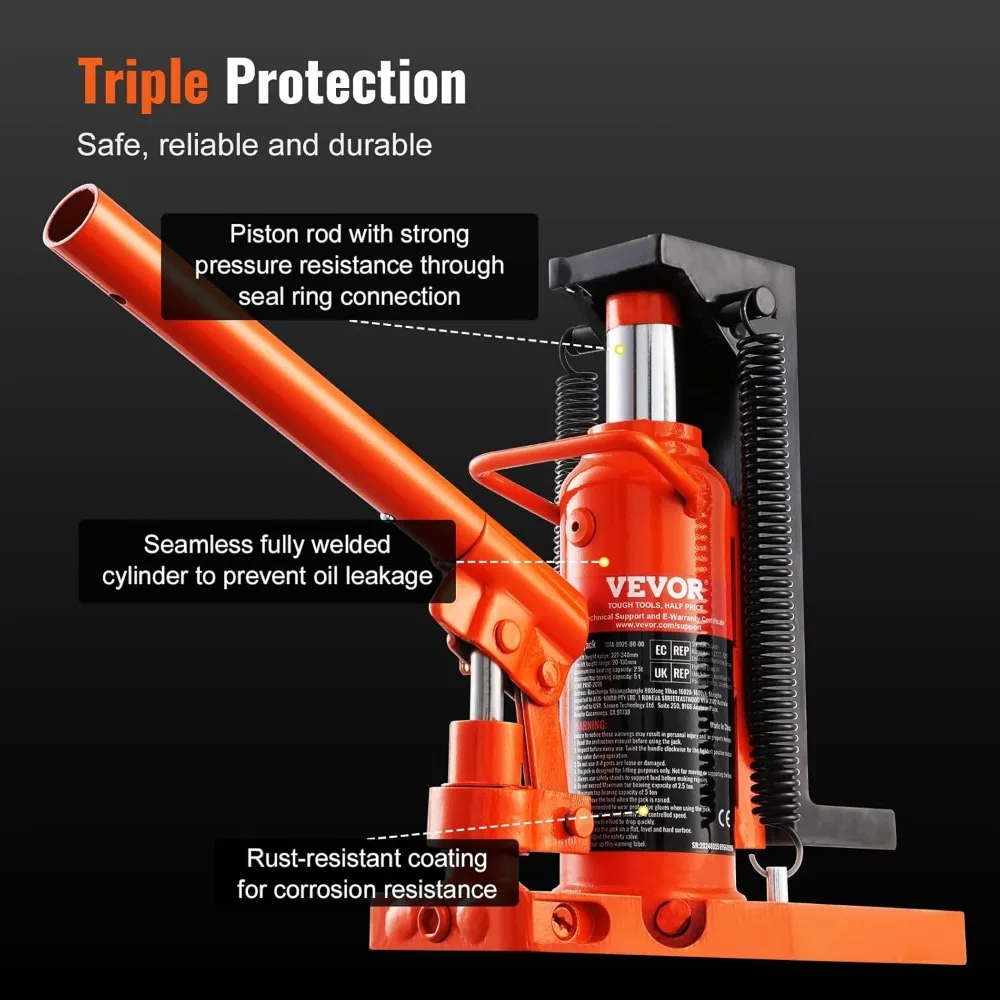 مقبس أصابع هيدروليكي 2.5/5 طن، نطاق ارتفاع 0.8-13.4 بوصة، رفع مخلب الهواء للآلات والصناعة